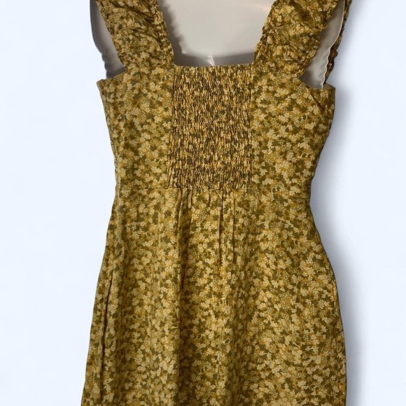 Zara Yellow Floral Dress - Picture 3 of 4